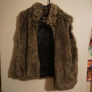 Banana republic fur vest!